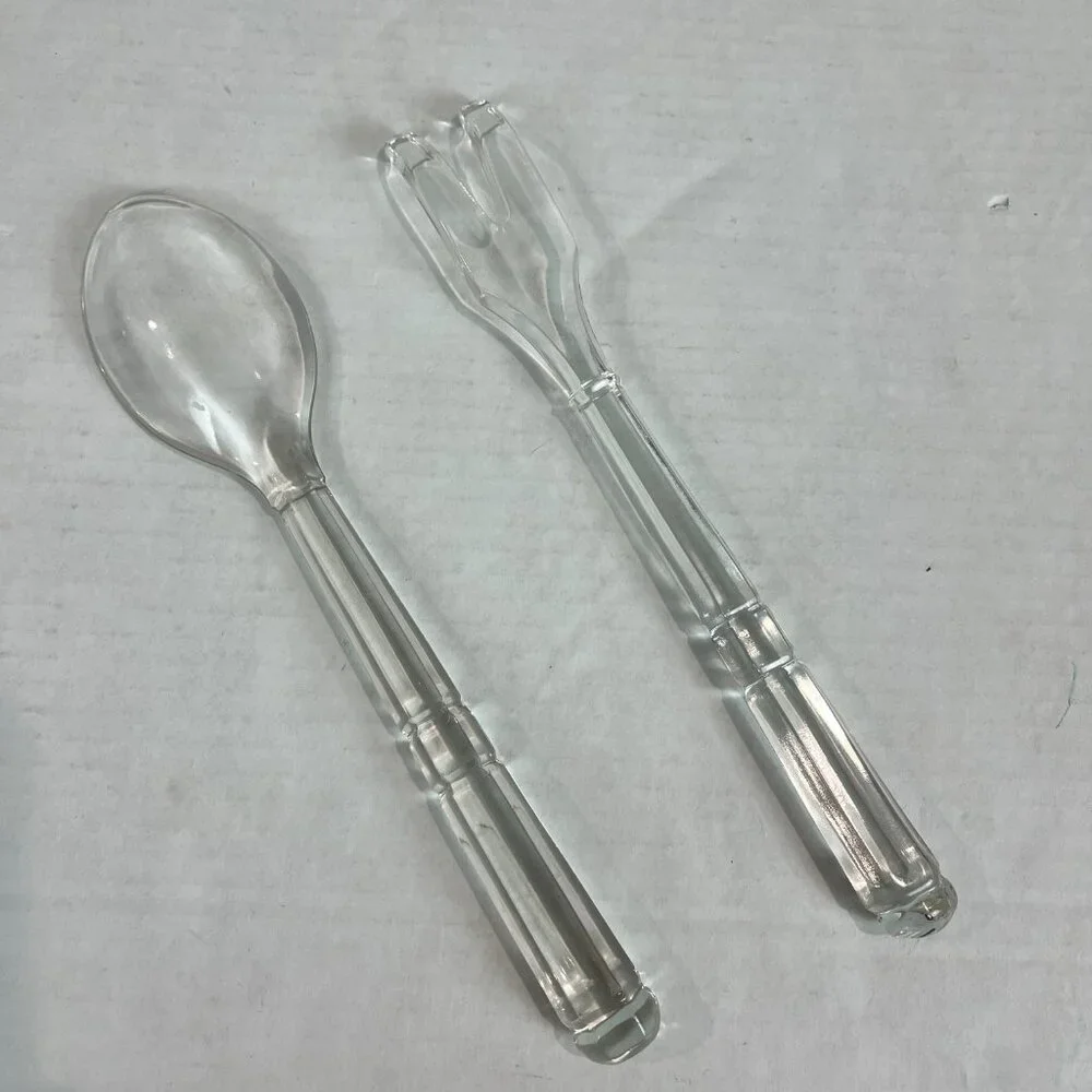 Vintage Glass Serving Set, 10